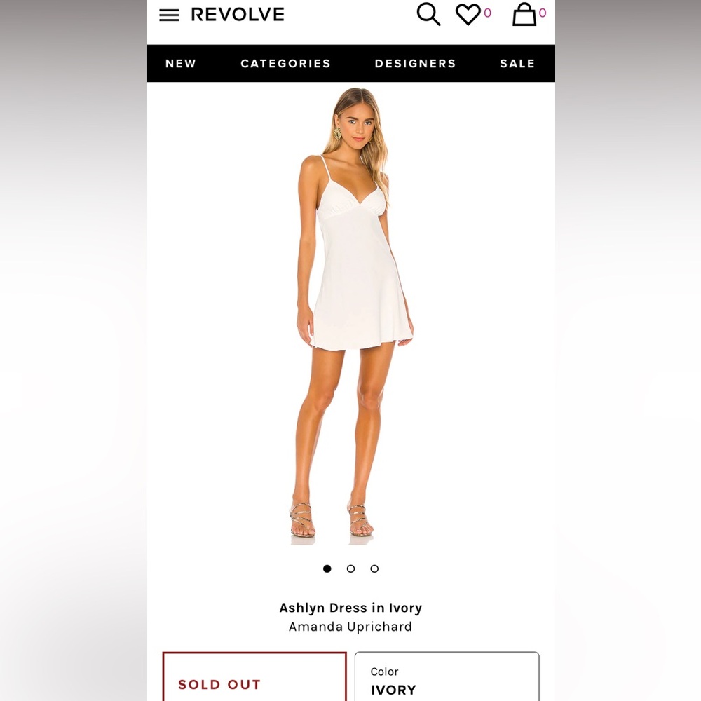 Amanda Uprichard White Mini Dress